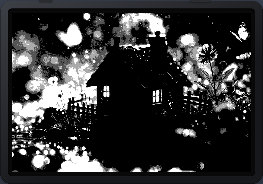 Picture rendered with the Punchy B&W preset.